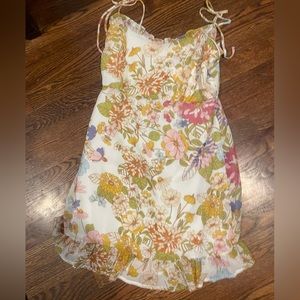 Sugar+Lips adorable mini dress with tie straps.